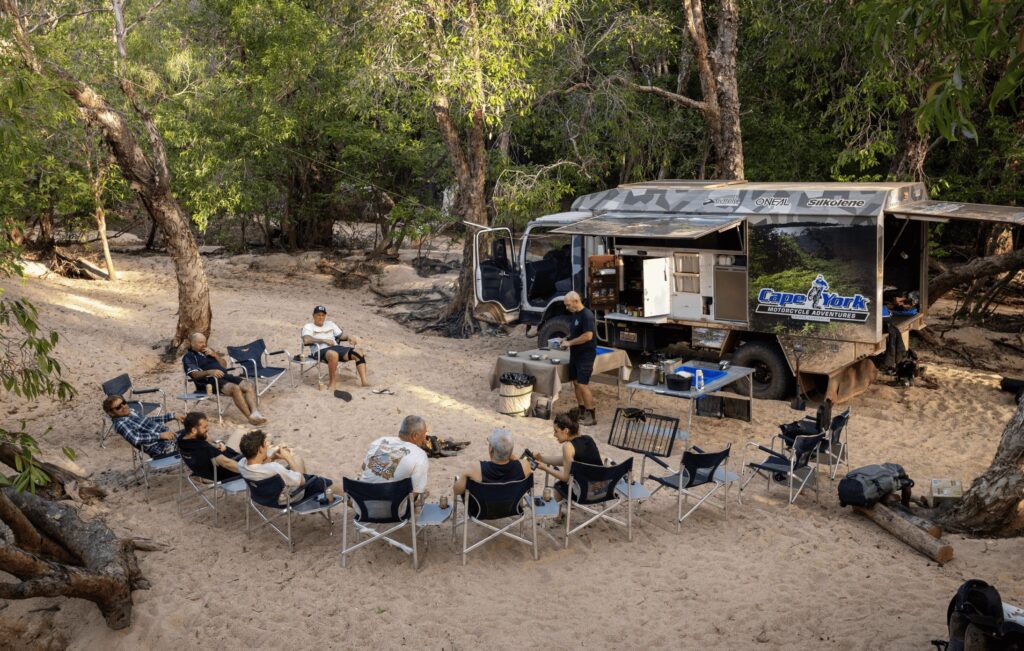 campfire vibes with cape york motorcycle adventures